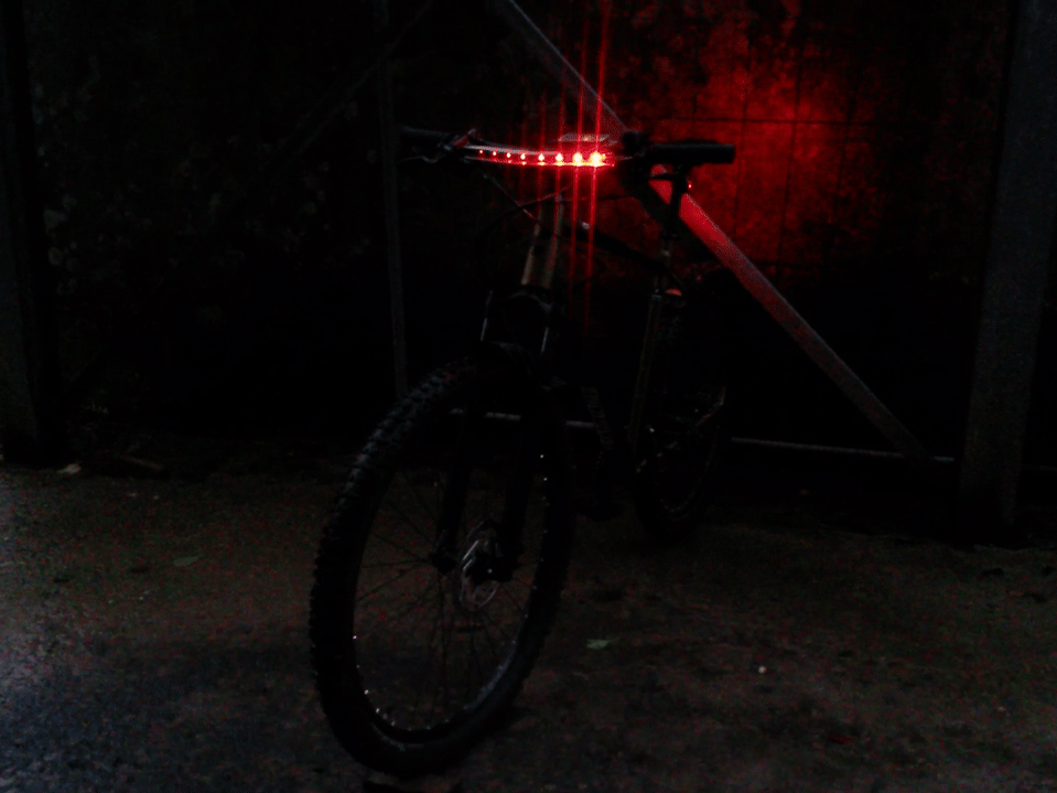 K.I.T.T. scanner replica on mtb in action